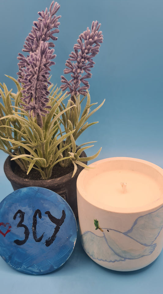 Wings of Peace: Serene Dove Candle